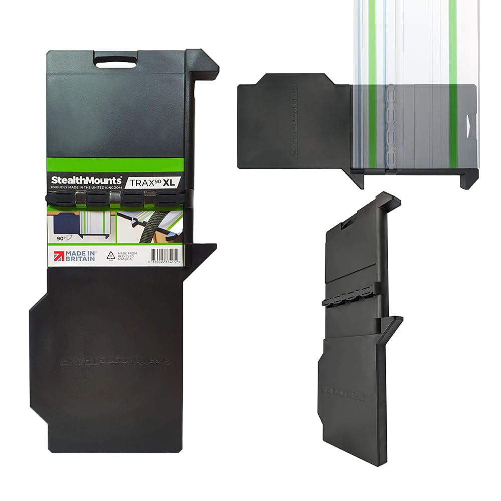 Trax90 XL Track Saw Square for Festool | 90° Right Angle Plunge Saw Guide Rail Angle Stop