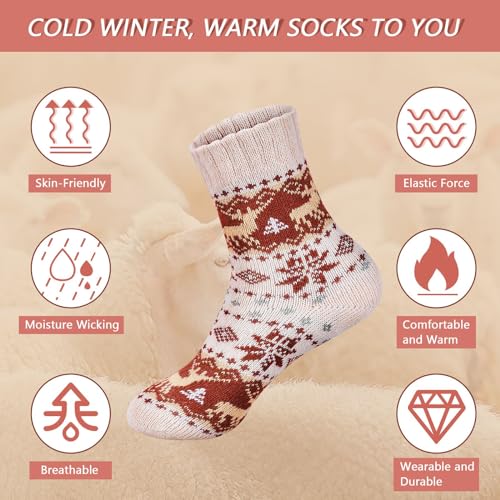 Image of besky Warm Socks for Women Cozy Fuzzy Socks