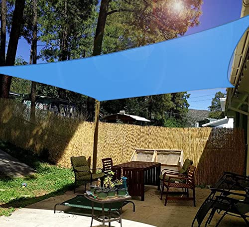 Windscreen4Less 16Ftx16Ft Sun Shade Sail Square Canopy In Ice Blue With Commercial Grade (3 Year Warranty) Customized, 16' X 16' #TOP30