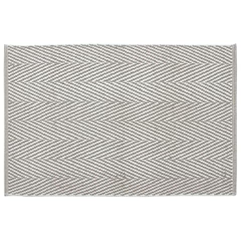 HERRINGBONE Design Cotton Area Rug 2'x3' (60x90 cm) (BEIGE) - Rug Indoor Rug for Living Room, Bedroom - Machine Washable Hand Woven 100% Cotton Floor Carpet Cover