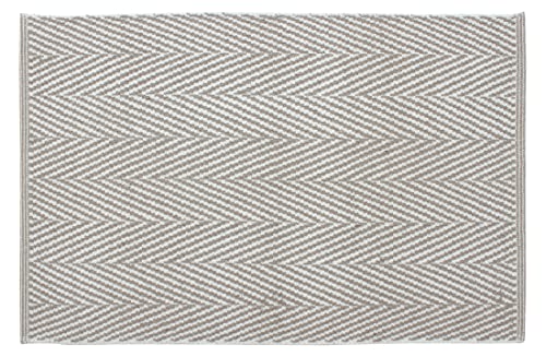 About Home HERRINGBONE Design Cotton Area Rug 2'x3' (60x90 cm) (BEIGE) - Rug Indoor Rug for Living Room, Bedroom - Machine Washable Hand Woven 100% Cotton Floor Carpet