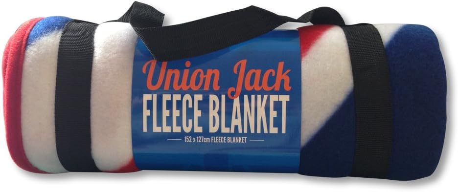 British Union Jack Flag Fleece Travel Blanket