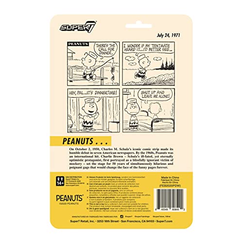 Super7 Peanuts: Camp Charlie Brown Reaction Figure, Multicolor #TOP2