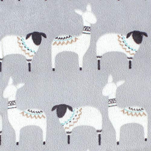 Image of Hudson Baby Unisex Baby Plush Mink and Sherpa Blanket, Aztec Llama, One Size (Pack of 2)