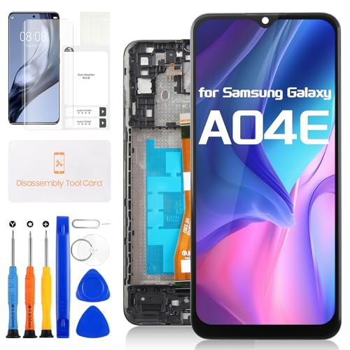 Écran tactile pour Samsung Galaxy A04e avec afficheur LCD 6.5 pouces et son kit de démontage