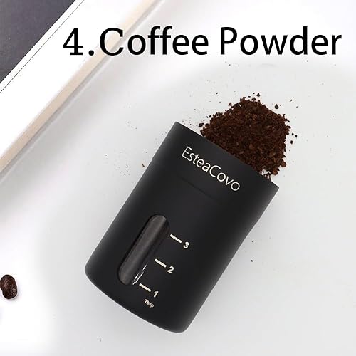 Miniatura 5 de Molinillo de café manual para uso doméstico, manivela de mano de cerámica de acero inoxidable grueso de grano de café expreso para viajes, camping,