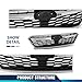 PIT66 Bumper Grille Grill Molding Trim Assembly Compatible with Subaru Impreza 2017-2019 SU1200170, SU1212105, SU1213105, SU1202104, 91122FL00B, 91123FL03B, J1010FL300, 91123FL00B Chrome & Black