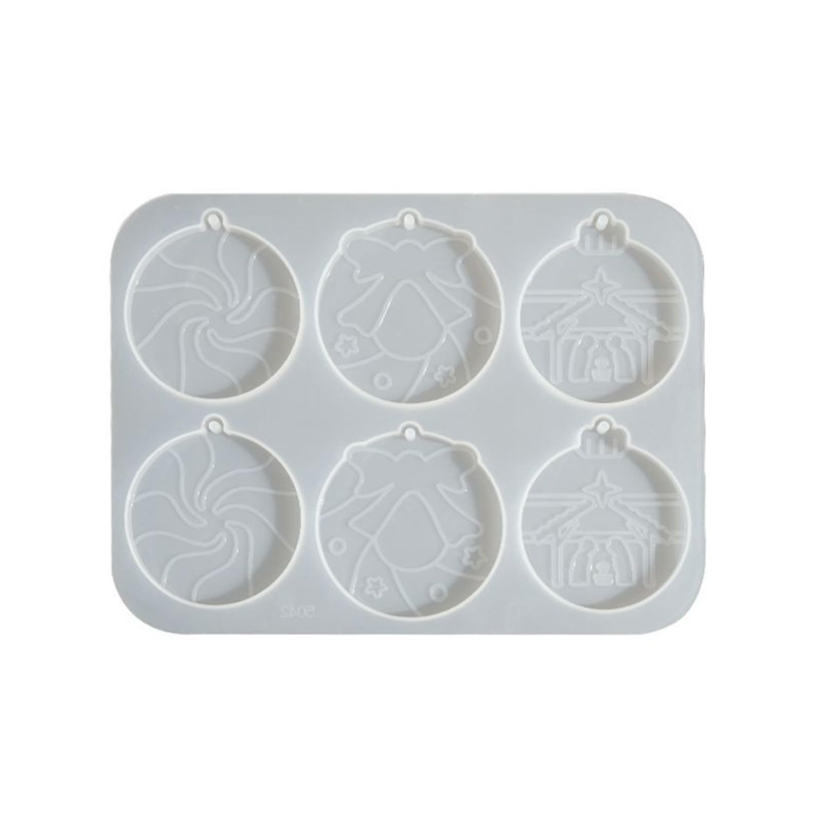 Kangnice Hollow Christmas Tree Silicone Baking for Handcraft Snowflake Decorations and Festival Projects Christmas Craft Supplies