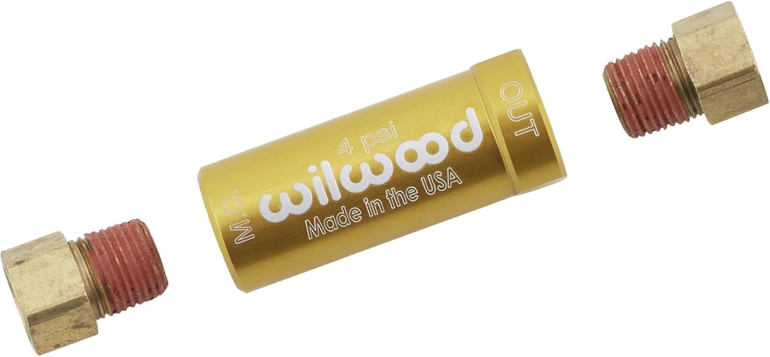 Residual Pressure Valve 4 lb., Gold