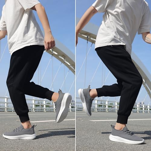Image of VAMJAM Men's Running Shoes Slip On Walking Shoes Non Slip Lightweight Workout Breathable Gym Sneakers Fashion Mesh Sneakers