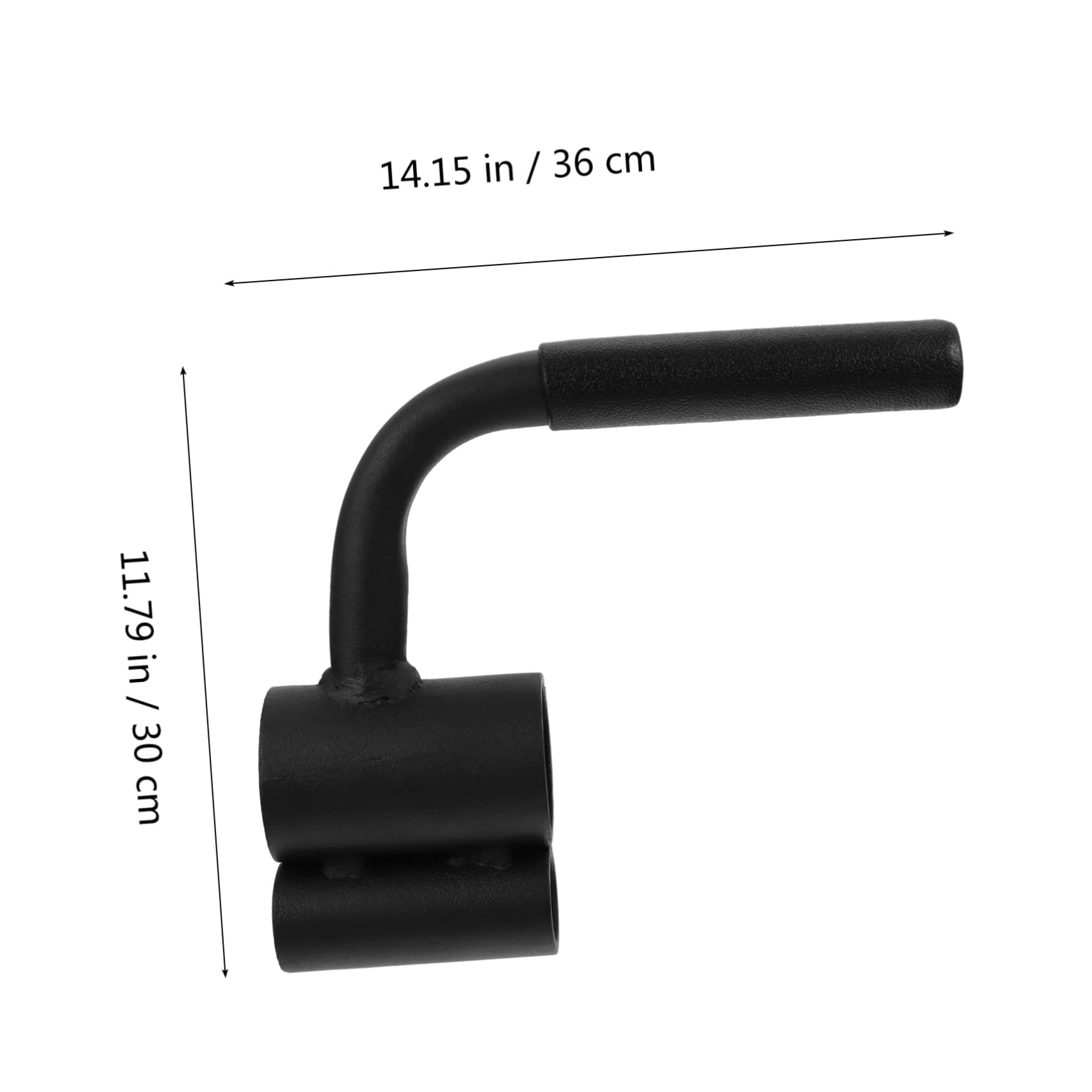 TOYANDONA Barra de Pesas para Gimnasio de Acero Negro, Mango Inclinado | Herramienta de Entrenamiento Multiusos, Diseño Funcional para Ejercicios de Fuerza y Tracción