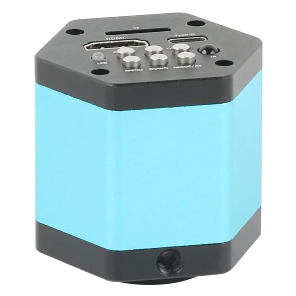 Mikroskopbeobachtung 8,3 MP 4K HDMI-Mikroskopkamera, 1080P 60FPS HDMI USB Typ C Industrielle Mikroskopkamera, elektronische Lupe, TF-Speicher mit Videorecorder