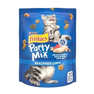 Purina Friskies Cat Treats, Party Mix Beachside Crunch – 20 oz. Pouch