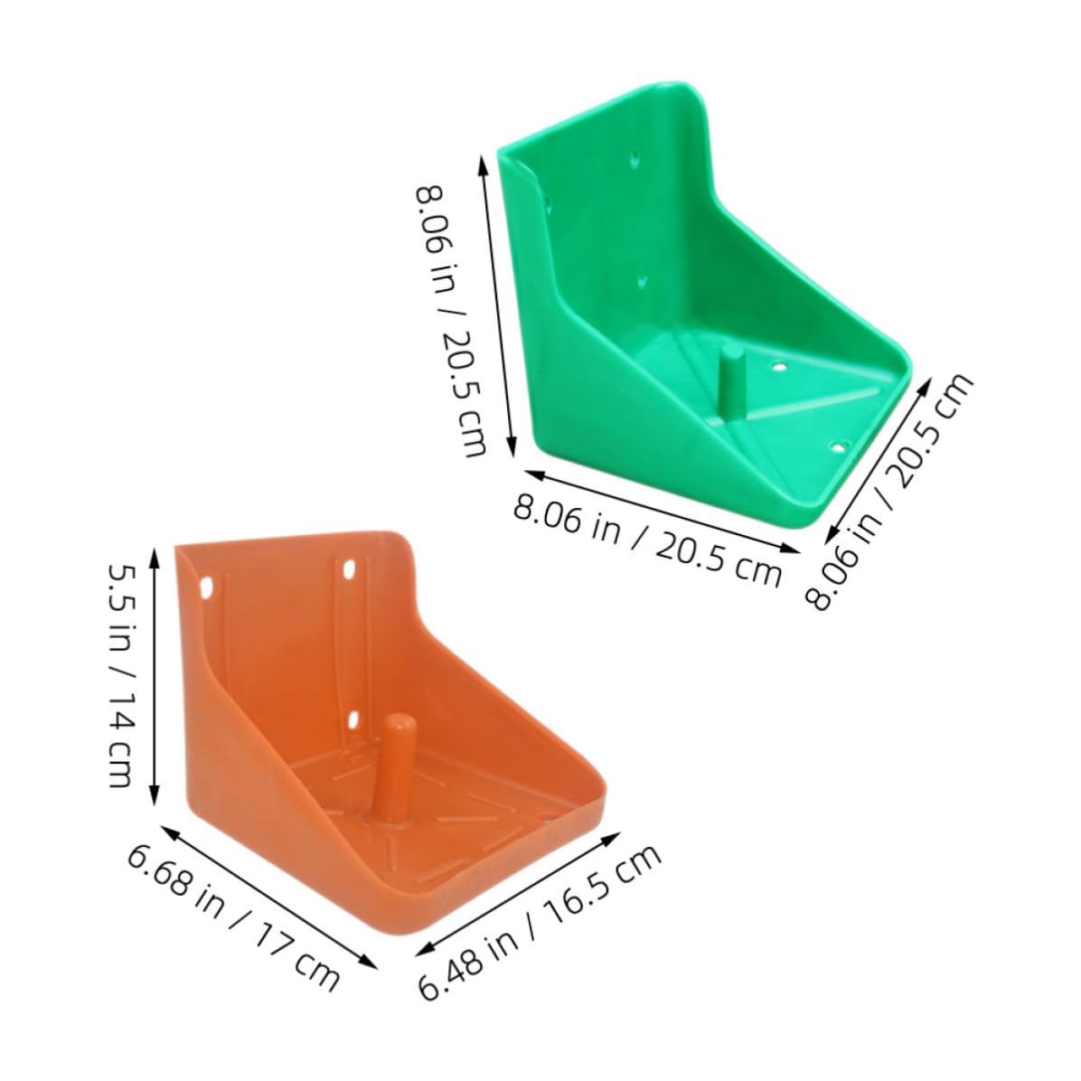 Contenitore per Blocco di Sale 2 Pezzi, Plastica, Fissaggio Pratico