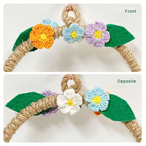 Image of La La Pet Bird Rope Swing with Hanging Hook Bird Rope Perch Bird Swing Perch Bird Perch Stand Bird Cage Toy for Parrot Budgie Parakeet Cockatiel Cockatoo Conure Large