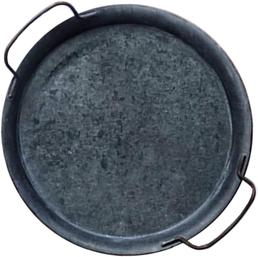 1pc Decorative Tray with Handle Vintage Style Flat Bottom Serving Tray for Kitchen Living Room and Home Decor Chic and Convenient Storage for Entertaining and Display