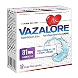 VAZALORE™ Aspirin 81mg for Adults | Low Dose Aspirin Heart Therapy | Liquid-Filled Capsules to...