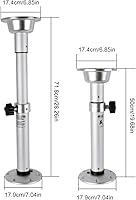 Vista 5 de Soporte de pedestal de mesa ajustable, base de mesa desmontable, aleación de aluminio, marco de montaje en base, kit de base de mesa, para RV