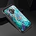 BENTOBEN Galaxy S9 Case, 2 in 1 Slim Shockproof Hybrid Hard PC Cover Soft Rubber Bumper Dual Layer Anti-Slip Luminous Noctilucent Protective Phone Cases for Samsung Galaxy S9, Mandala in Galaxy