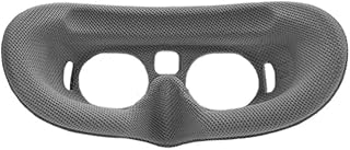 ELBFAE Sponge Eye Mask Drone Flight Glasses Face Foam Pad for DJI Avata Goggles 2 Eyeglasses Faceplate Cover Skin-Friendly Head Strap (Color : Gray faceplate)