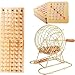 GSE Games & Sports Expert Deluxe Bingo Game Set with Masterboard, Bingo Balls,Bingo Cards (Brass/Black) (Brass)
