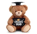 burton+BURTON Plush Congrats Graduation Bear, 11-Inch, Brown