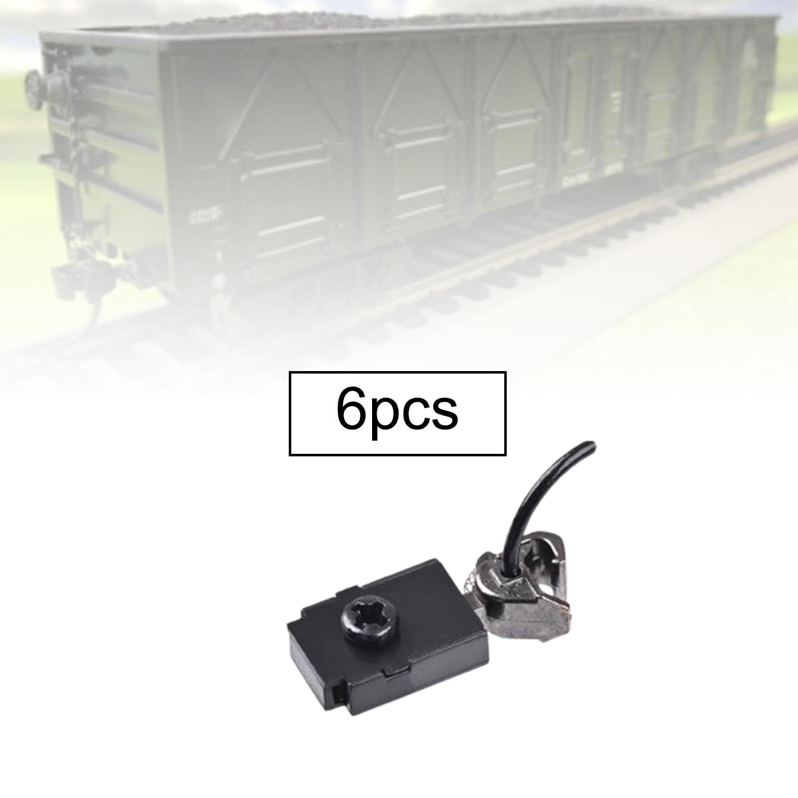 DYNWAVE 6 Pieces Train Coupler Hook Box Set,Hobby Train Accessory,Professional HO Scale Hook for 1/87 Model Trains DIY Accessory, 87256