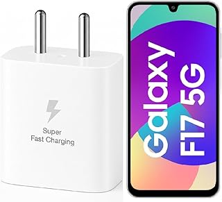 Sthetik Original 25W Charger Adapter Compatible with Samsung Galaxy S/A/M/F/Z Series F17 5g/S25 fe/S23/S22/S21/21 fe/S20/M...