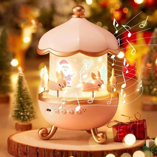 Bunny Star Projector Night Light with Music & Projection Films | Rechargeable bunny projector with films, light modes, lullabies, and rotating star projections for kids' rooms.-image-5