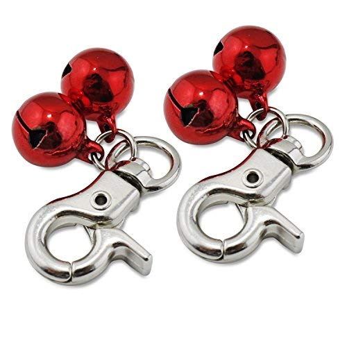 Lot de 2 pendentifs grelots pour collier de chien ou chat