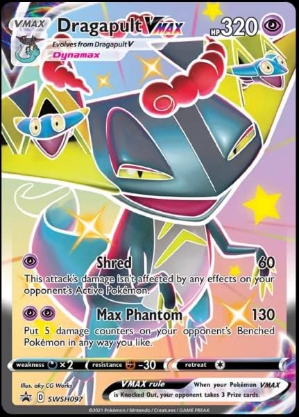PokemonDragapult VMAX - SWSH097 - Shining Fates - Full Art Black Star Promo