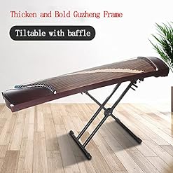 Support de clavier portable réglable en hauteur pour X Shad Guzheng Cadre universel vertical Guzheng Piano Stand avec fente de protection pour carte Noir – Image 6