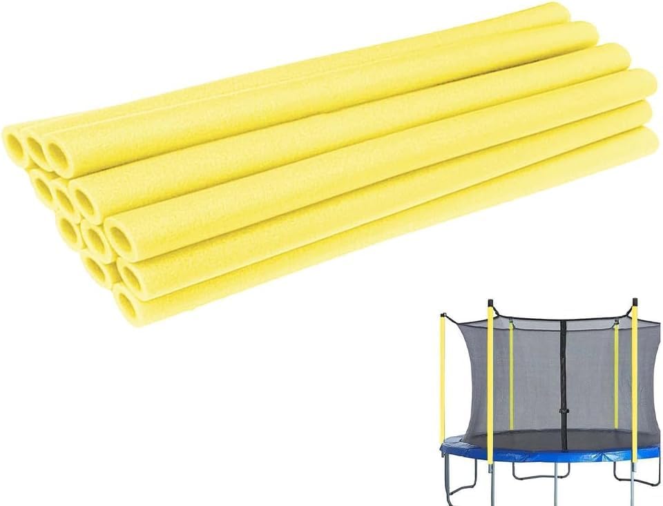 Lot de 12 manchons de protection en mousse pour poteau de trampoline, 88 cm, étanche, tube rond de protection, accessoire de trampoline (E)