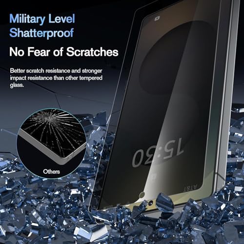 Image of Uyiton By SHILD 2-Pack Privacy Screen Protector For Samsung S25 Ultra(6.9 inch)A- Anti-Spy 9H+ Hardness Tempered Glass For Galaxy S25 Ultra With Easy Installation Ultrafit Tray,Fingerprint Sensor Support