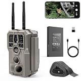 GardePro E8 2.0 Pro WiFi Trail Camera (Non-Cellular), 4K Video & 64MP Photo, 7800mAh Battery, 165ft Long-Range Dual Antennas, Live View, No-Glow IR Night Vision, Motion Detection