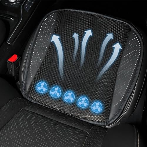 Coussin de siège auto aéré réglable avec ventilateurs pour confort conducteur