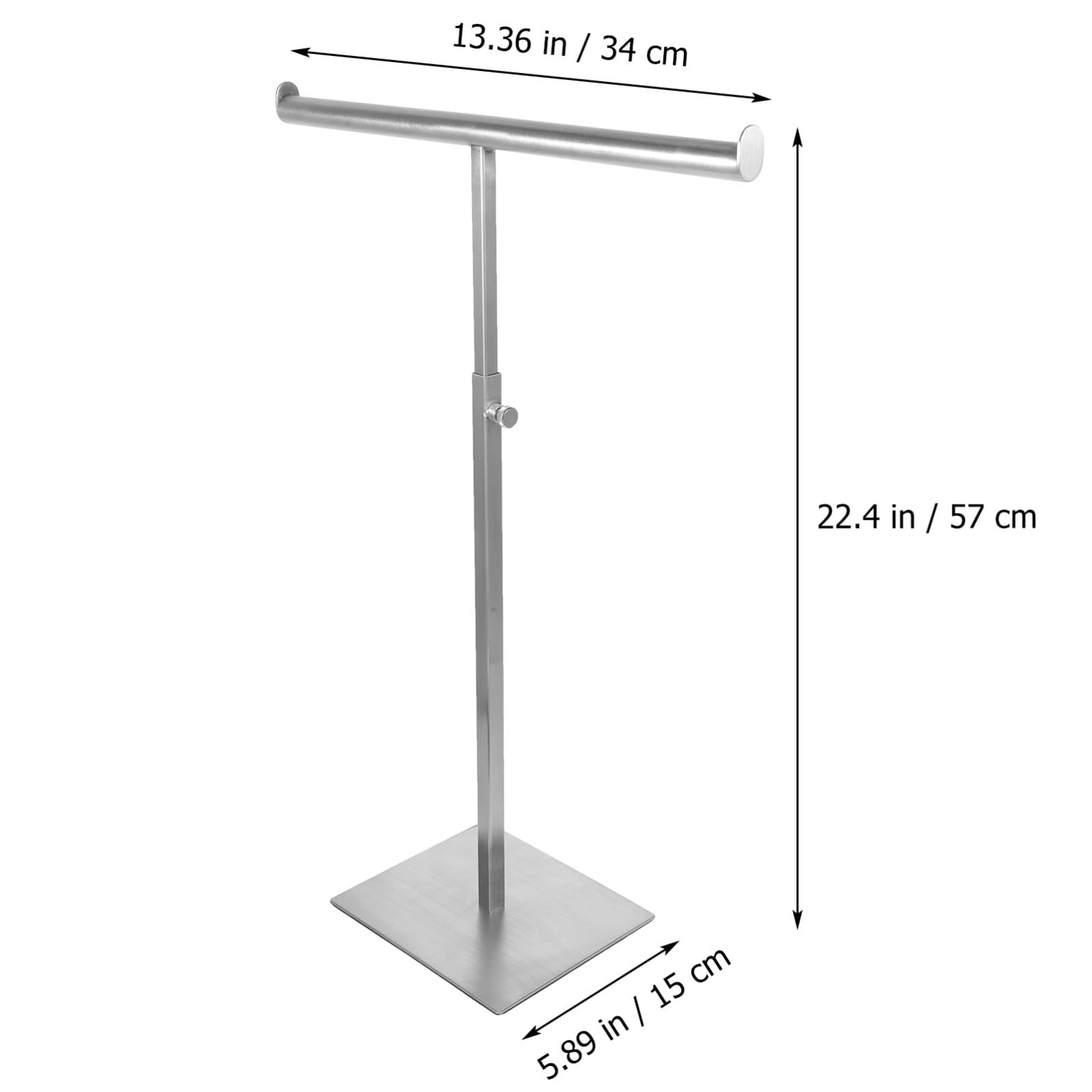 Portabolsas de Acero Inoxidable Ajustable, Soporte para Bolso y Corbata