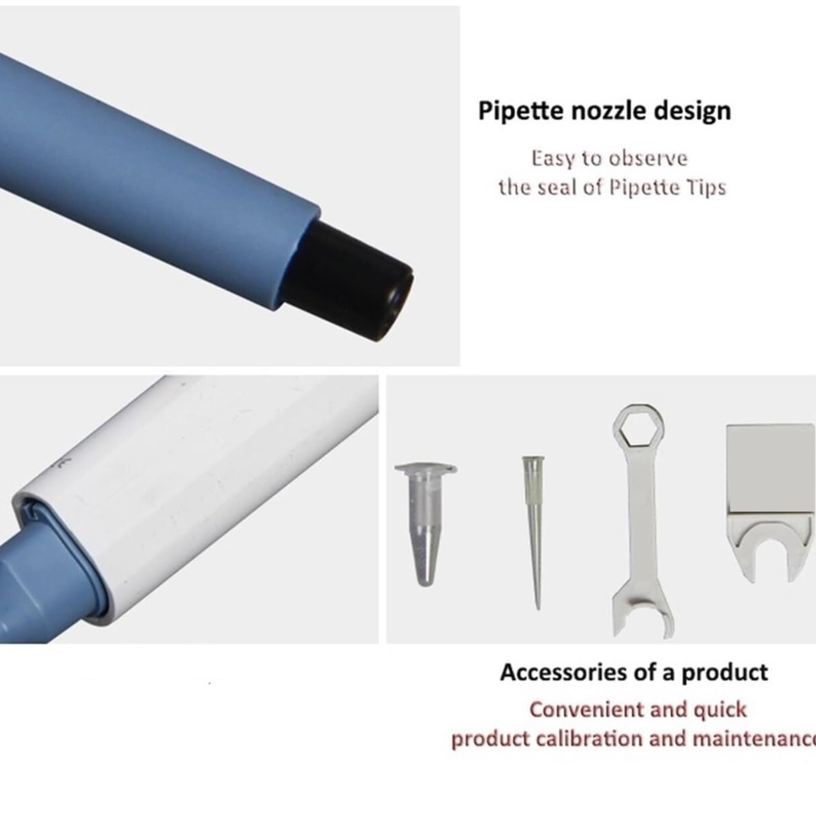 Pipeta Dispensador Digital De Inyección Muestra Micropipeta, Pistola Pipeta Laboratorio Ajustable Un Solo Canal para laboratorio(500-5000ul)
