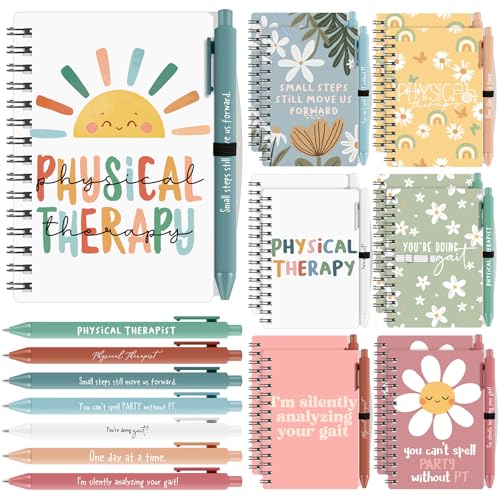 Cahiers à spirale inspirants et stylos Yexiya pour kinésithérapeute, lot de 14