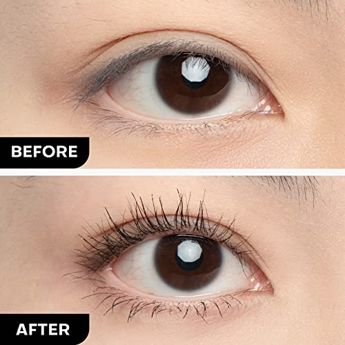 Mistine Waterproof Mascara,Black Mascara,24-Hour Curling,Lifting,Lengthening Mascara,No Clump,Smudge-Proof,Telescopic Mascara,Vegan & Cruelty Free,Natural Black,1 Count #TOP3