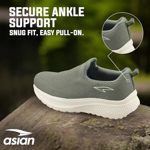 Image of ASIAN Wonderwalk-12 Walking Shoes for Men | Ultra Lightweight & Breathable Shoe| Full EVA Sole, Soft Memory Foam Insole, Easy Slip-On Comfort | Inspired by MS Dhoni Everyday Walking Style