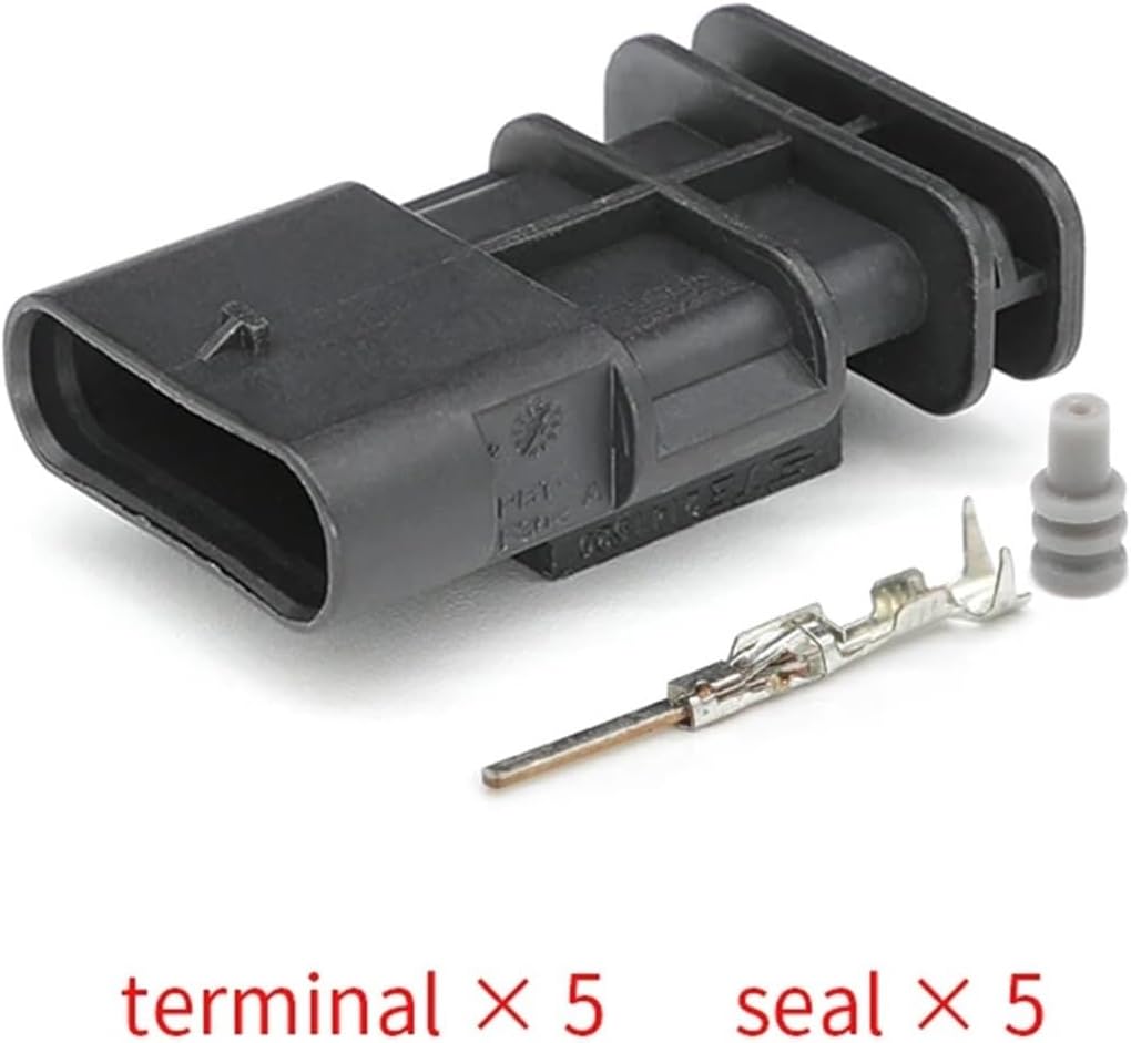 5Pin 1-2141520-1 1.2mm Series Auto Waterproof Connector Cable Connectors Reversing/Plug KLOOKY(Male set)