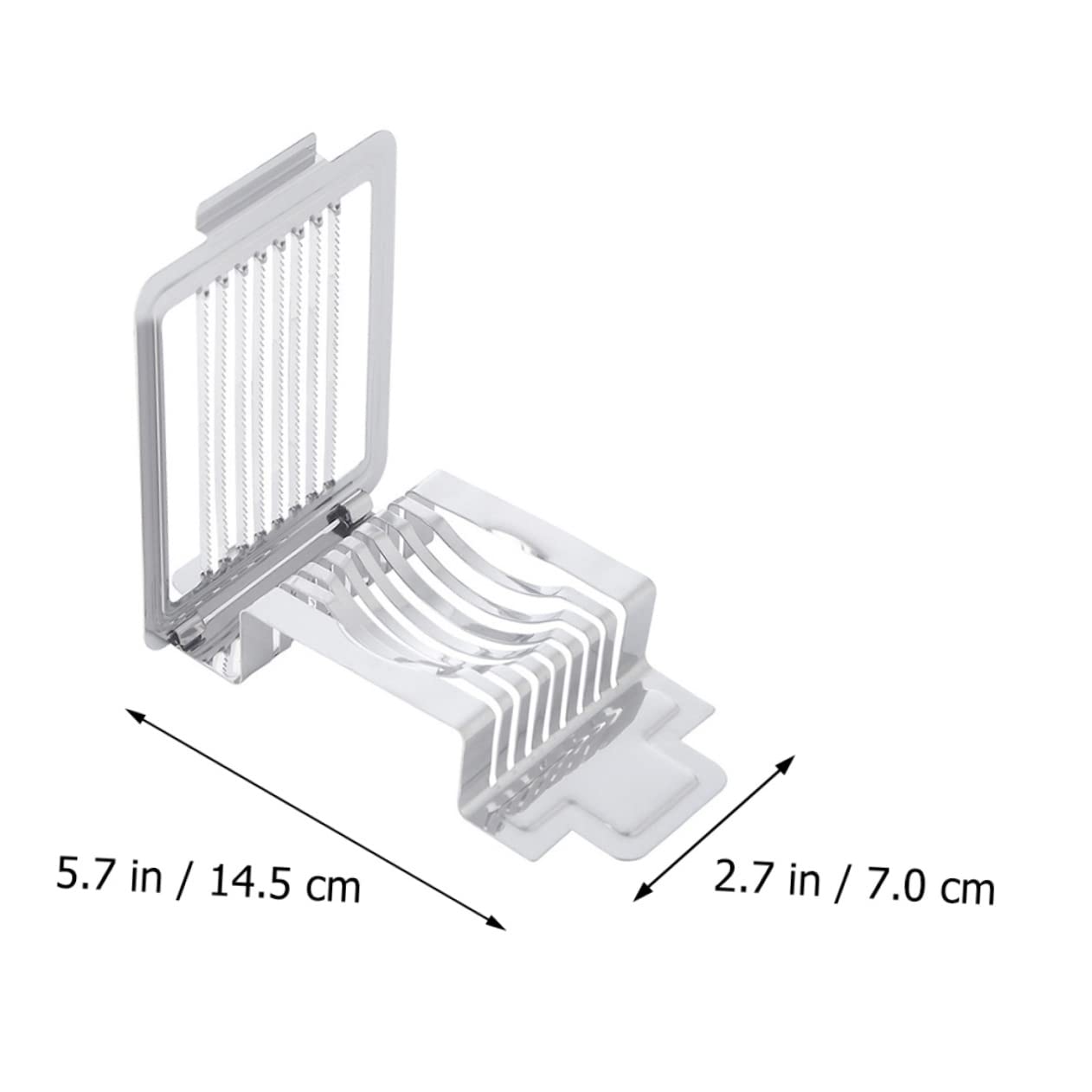 Unomor Egg Slicer 1pc Stainless Steel Cutter for Deviled Eggs Slicer Tool Breaker Splitter Segmentation Tool