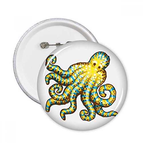 Pins badge bouton Octopus vie marine motif cartoon pour vêtement