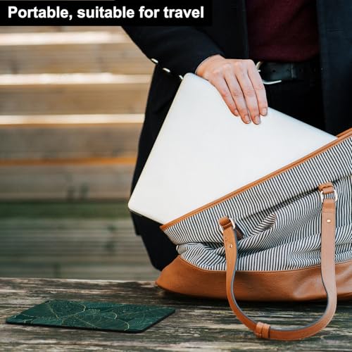 Image of Audimi Small Mouse Pad 6 x 8 Inch, Mini Mouse Pad Thick for Laptop Wireless Mouse Home Office Travel, Portable & Washable (Tropical Leaves)