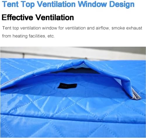 Portable Insulated Ice Fishing Tent - Pop-Up Hub Shelter with Thermal Protection & Carry Bag, Perfect for Winter Fishing Adventures