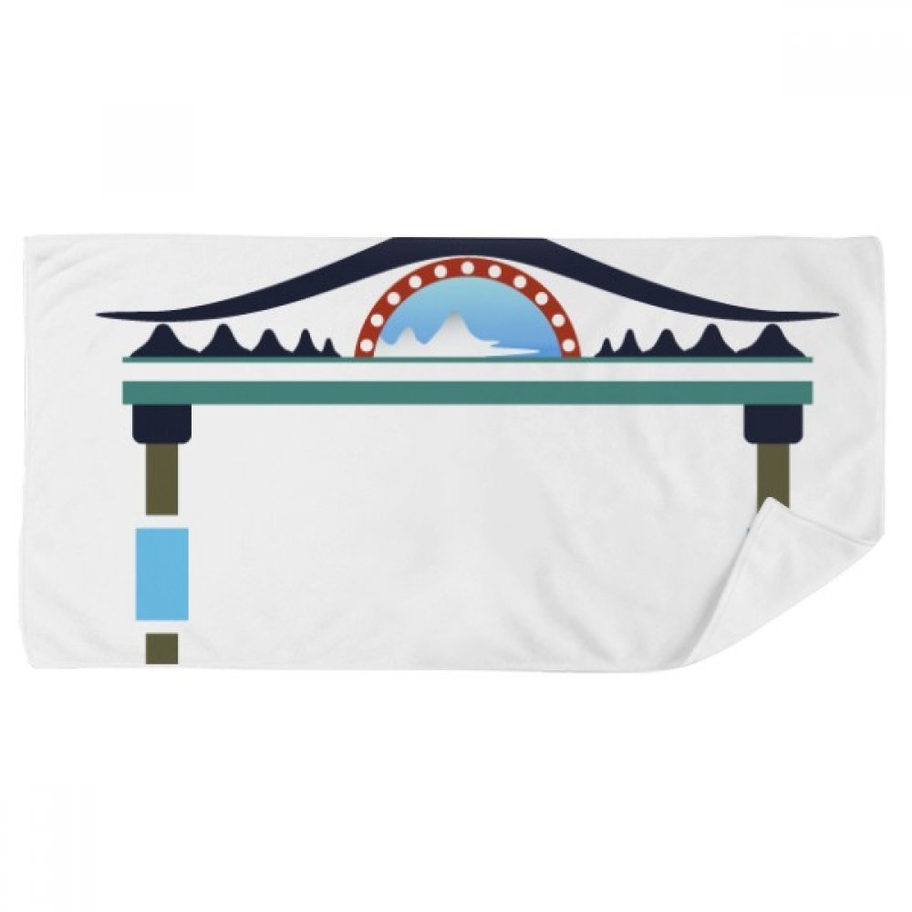 Serviette de toilette 35x70cm douce anti-irritation motif mémorial Corée