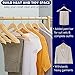 Amber Home 30 Pack Wooden Coat Hangers, Natural Wood Suit Hangers with Non-Slip Pant Bar, Clothes Hangers for Closet Organization, Shirts, Jackets, Dresses, and Pants (Natural, 30)