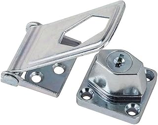 3.5 in. Steel 1 Keyed Hasp Lock Zinc-Plated - Pack of 5