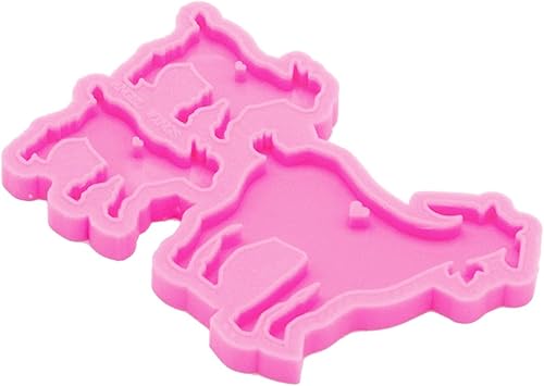 Miniatura 4 de Angel Wings Molde de familia de ovejas brillantes y brillantes, moldes de silicona para madre y bebé, moldes de resina epoxi para bricolaje, llavero